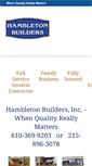 Mobile Screenshot of hambletonbuilders.com