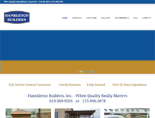 Tablet Screenshot of hambletonbuilders.com